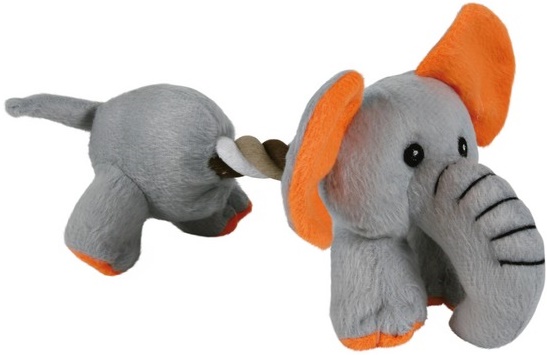 Игрушка для собак мягкая Собака/Слоник 17см