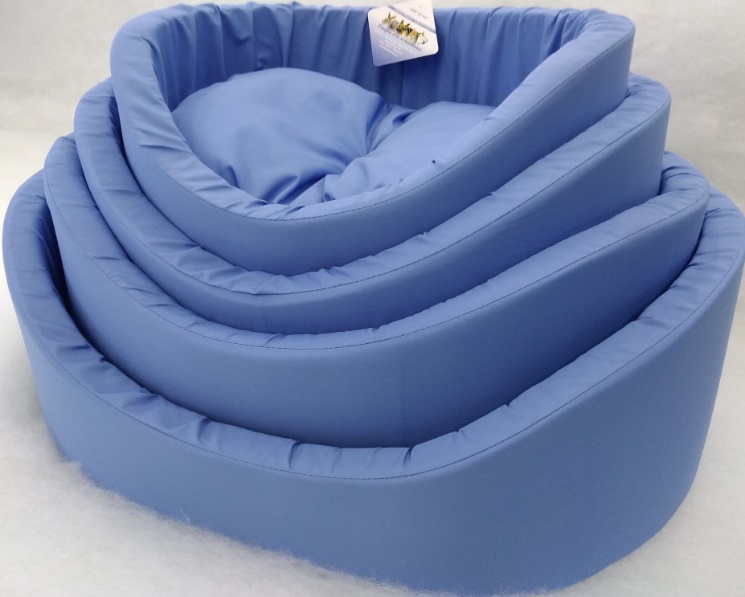 Лежак с бортиком №1, цвет в ассортименте 42х35х16см