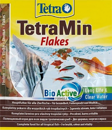 TetraMin Flakes корм в виде хлопьев для всех видов рыб 12г (пакет)