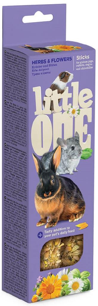 Little One Палочки д/морск.свинок, кроликов, шиншилл с травами/цветами