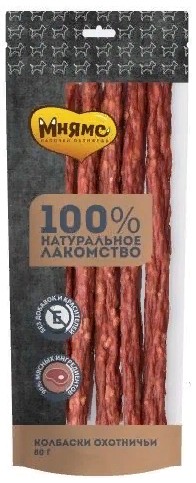 Мнямс лакомство д/собак Колбаски охотничьи 80г