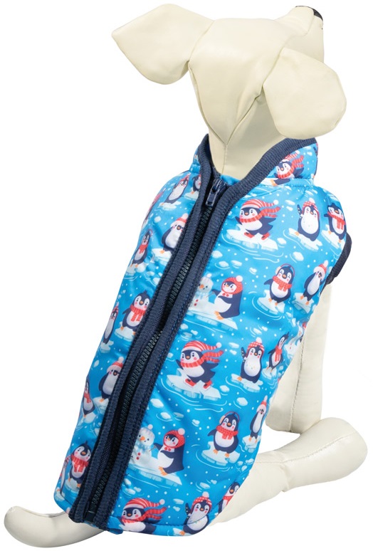 Попона утепленная с молнией на спине "Праздник" XS, размер 20см 