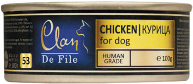 CLAN De File конс. д/собак 100 г Курица № 53