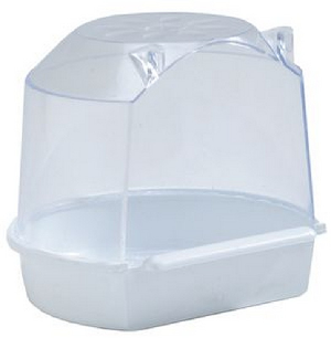 Beeztees 075001 Купалка д/птиц малая белая 13*12*12см