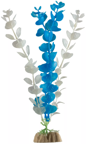 Растение флуоресцирующее GloFish 29см синее