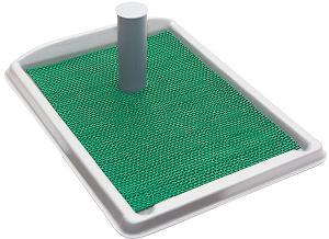 Туалет со столбиком для собак мелких пород 550*400