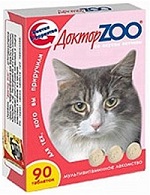 ДОКТОР ЗОО витамины д/к со вкусом Ветчины 90таб