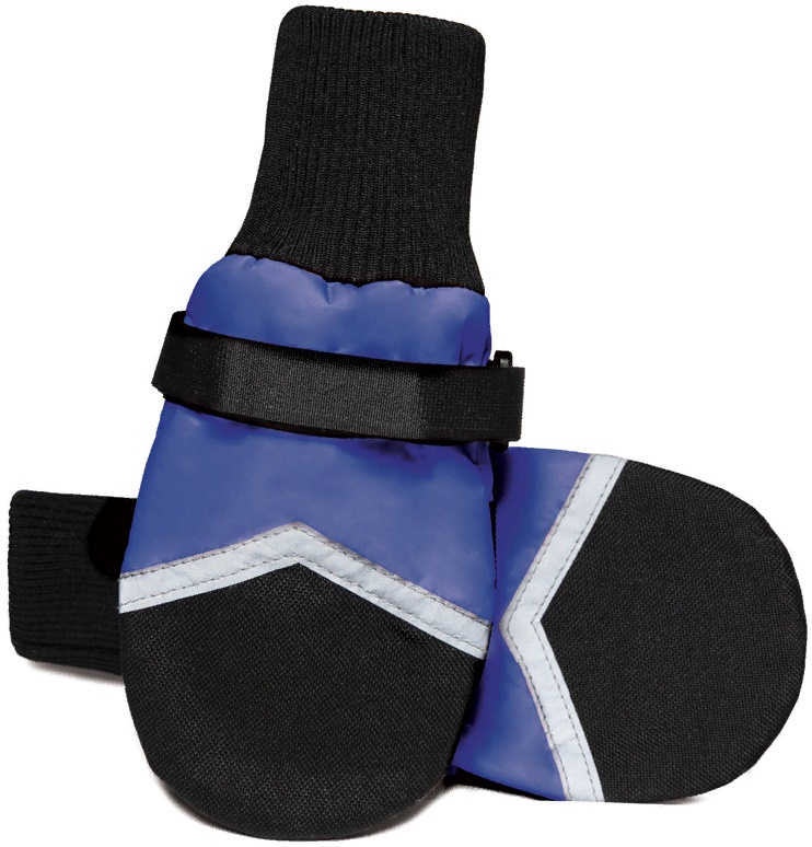 Ботинки для собак XS, синие, 75х80х55мм