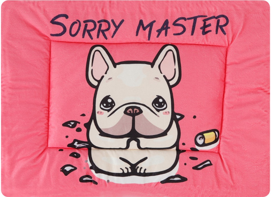 Лежанка-матрас для животных с рисунком