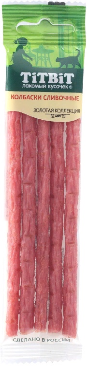 Колбаски Сливочные для кошек Золотая коллекция 20г
