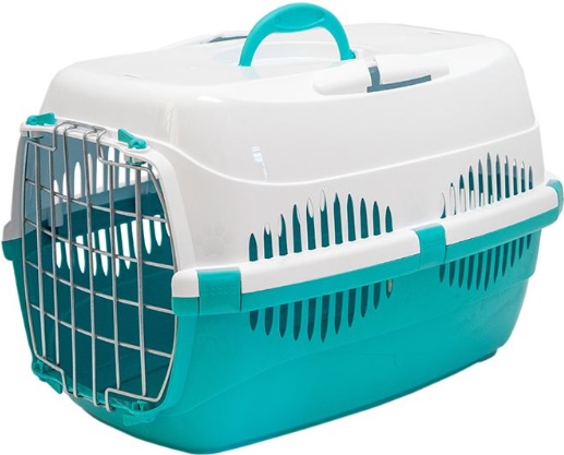 Переноска для животных "Спутник-1" с металлической дверцей (до 9кг) 29х43х27,5см
