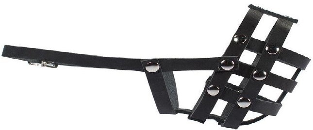 Намордник кожаный, сетчатый №1 цвета в ассортименте