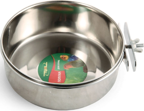 Миска металлическая с держателем, 0,8л