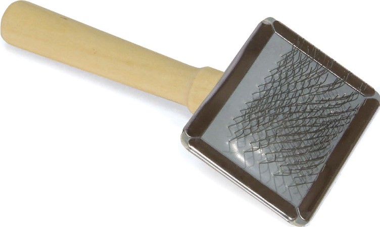 Пуходерка "Классика" M, с деревянной ручкой 120х90мм