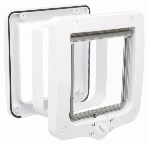 Дверца для кошки 4-Way с туннелем, 20х22см, белый