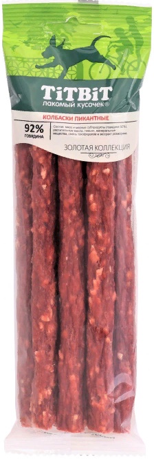 Колбаски Пикантные для собак Золотая коллекция 80г