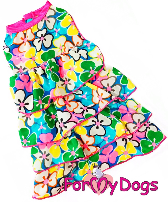 Платье Цветы мультиколор