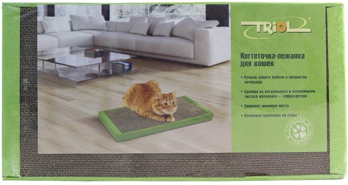 Когтеточка-лежанка из гофрокартона "Стандарт", 560*300*35мм