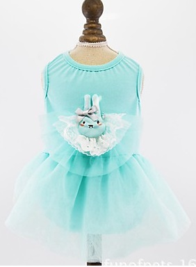 Платье для собак с зайчиком