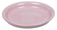 Миска 14*2см керам. розовая