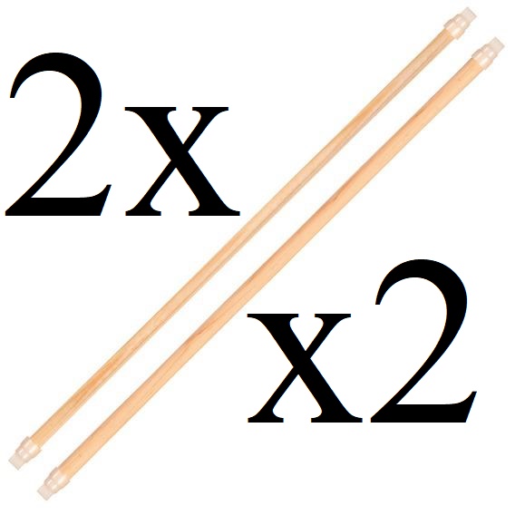 Жердочки д/клетки 45см ⌀10мм 2шт, ⌀12мм-2шт, дерево