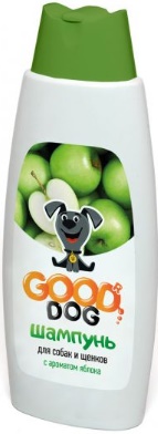 Шампунь для СОБАК и ЩЕНКОВ с ароматом ЯБЛОКА 250мл GOOD DOG