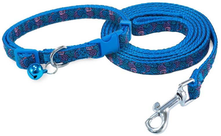 Комплект ошейник и поводок нейлоновый