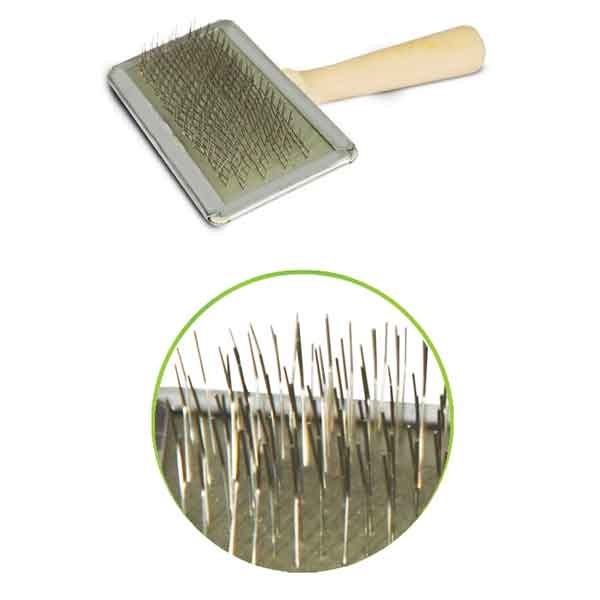 Пуходерка "Классика" S, с деревянной ручкой 120х65мм