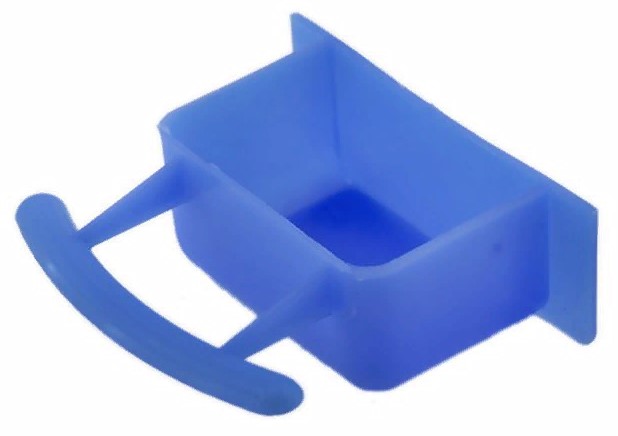 Кормушка для птиц малая, открытая, в клетку, 50мл