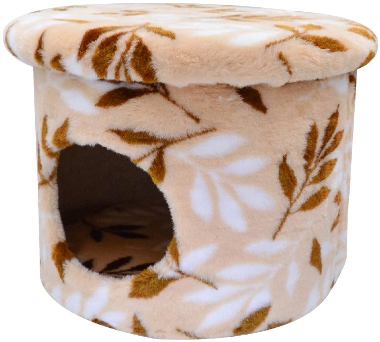 Комплекс Пуфик мех с рисунком "FANTASY" 52*52*37 см