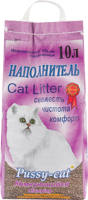 Наполнитель ПУСИ КЭТ комкующийся 10л