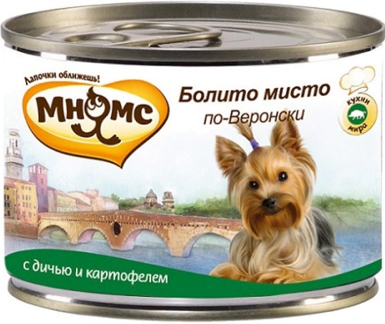 Мнямс конс д/с Болито мисто по-Веронски (дичь с картофелем) 200г