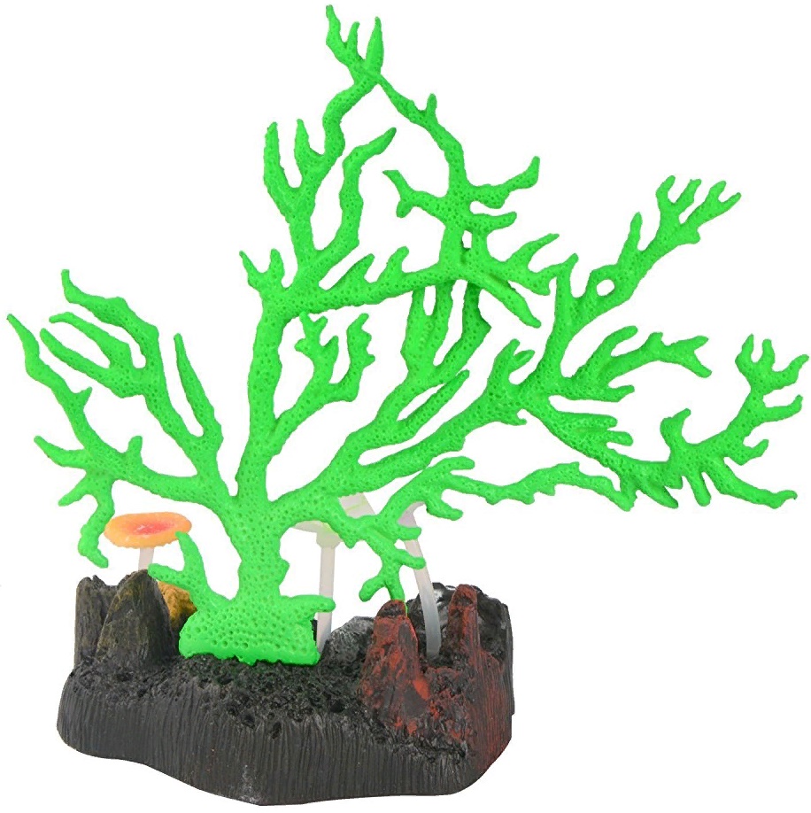 Светящийся коралл, зеленый 16,5*16,5см