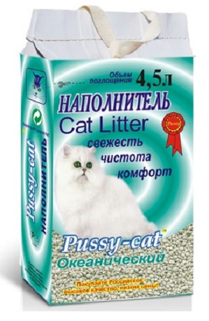 Наполнитель ПУСИ КЭТ океанический 4,5л