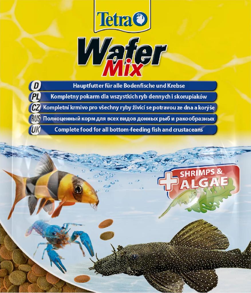 TetraWafer Mix корм-чипсы для всех донных рыб 15г (пакет)