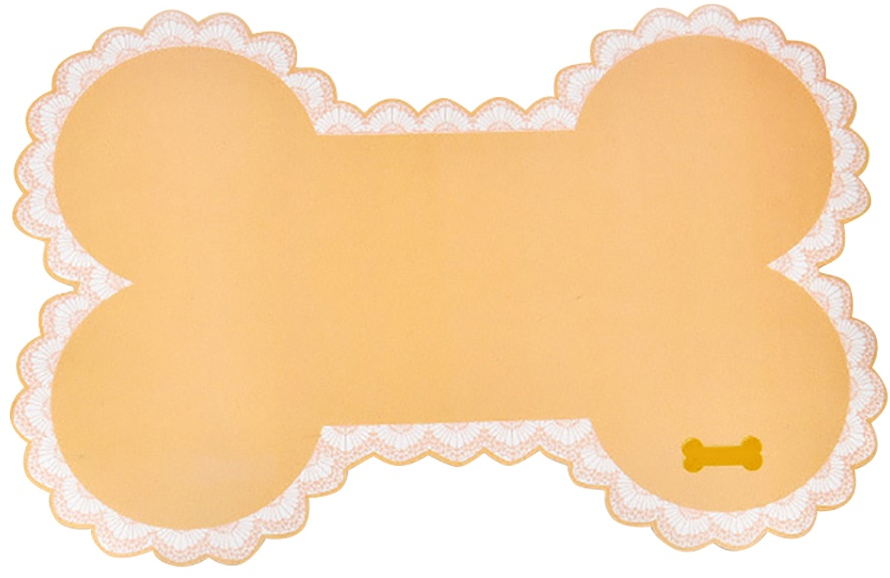 Коврик под миски "Кость" 43*28см