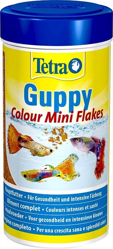 TetraGuppy Colour Mini Flakes корм для гуппи для улучшения окраса 250мл