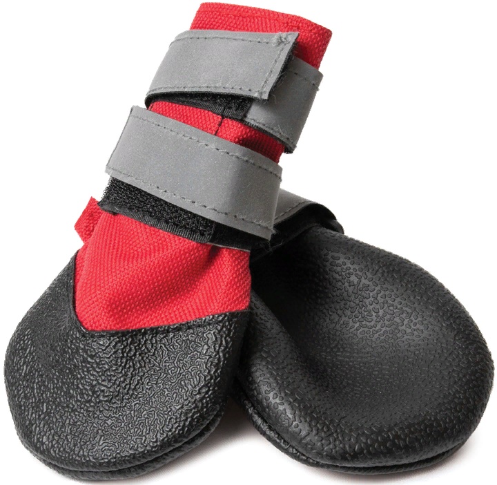 Ботинки для собак S, красные, 70х65х35мм