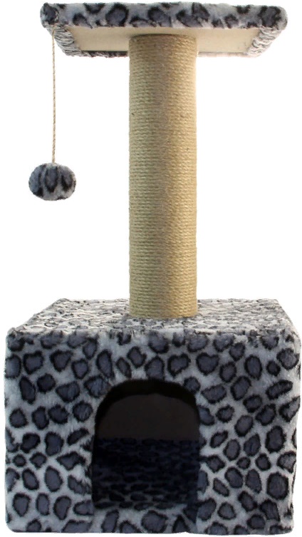 Игровой комплекс для кошек квадратный, 370*370*680мм