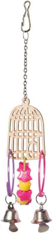 Игрушка для птиц "Золотая клетка", 160*55мм