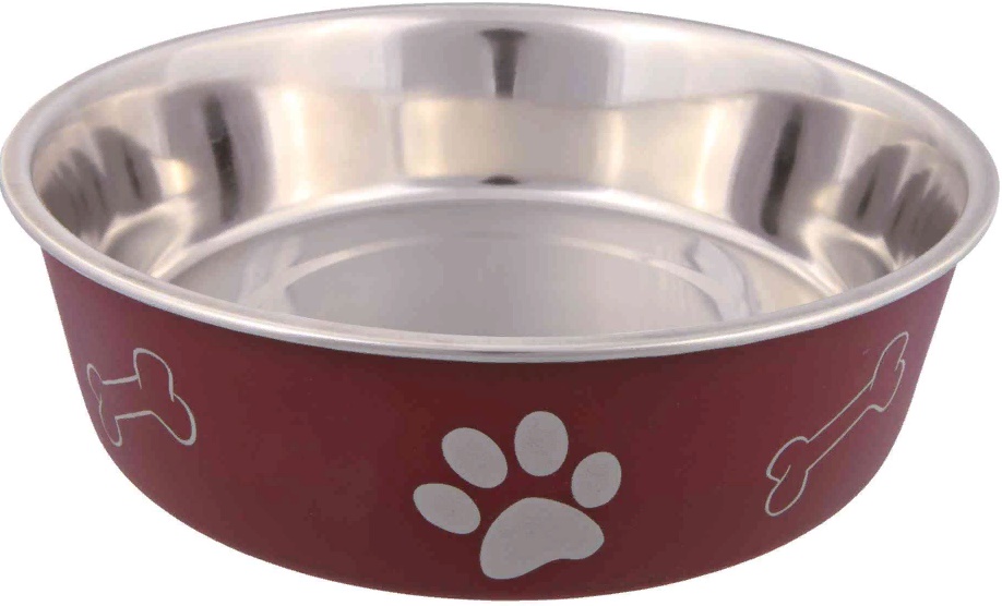 Миска стальная с цветным покрытием, 1,4л/21см