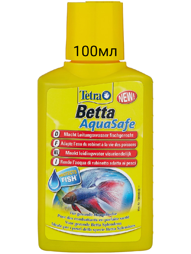 Tetra Betta AquaSafe кондиционер для бойцовых рыб аквариума 100мл