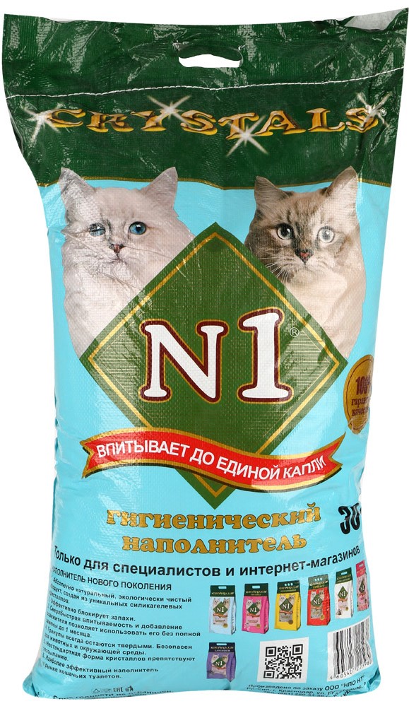 Наполнитель №1 Crystals силикагелевый 30л