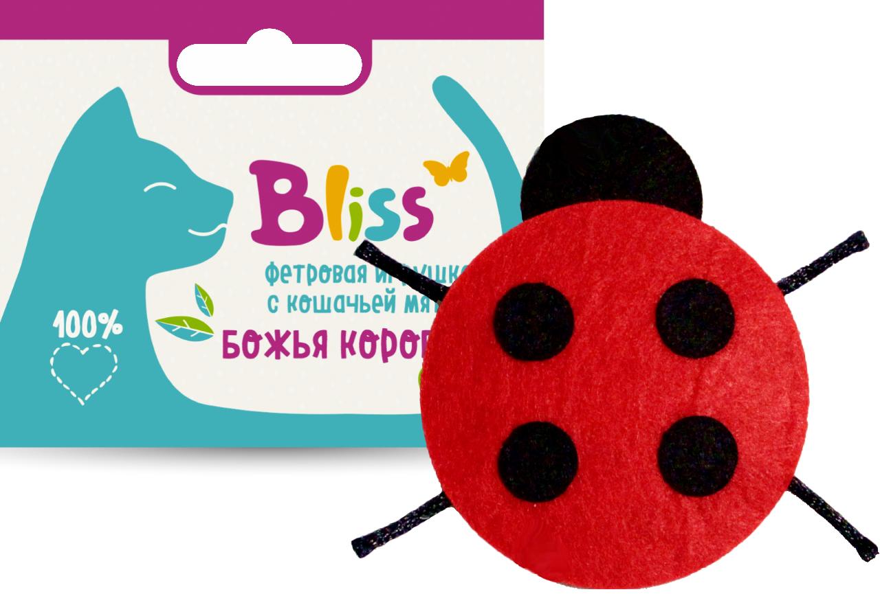 Игрушка Bliss с кошачей мятой Божья коровка