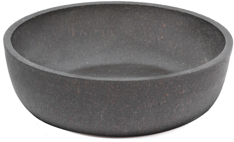 Миска NATURAL из бамбука на резинке "Графит", 0,57л