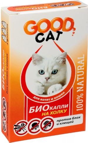 Антипаразитарные БИО капли для Котят и Кошек от блох и клещей 1мл (уп. 3шт)