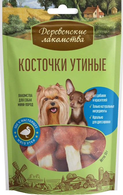 Деревенские лак-ва д/мини-пород Косточки утиные 55г