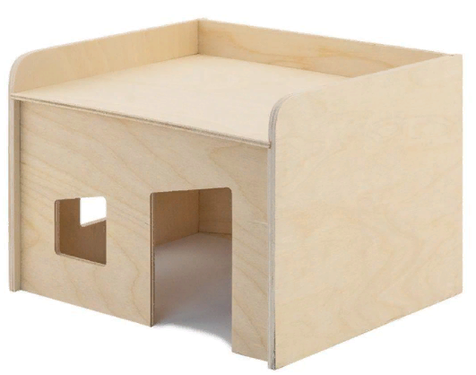 Домик для крупных грызунов ECO модель "Мастерская" деревянный 18*22*h16см