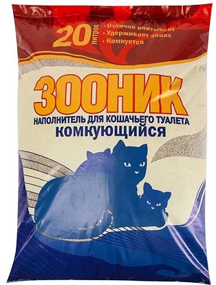 Наполнитель ЗООНИК комкующийся 20л