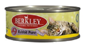 Беркли консервы для кошек №9 кролик 100г
